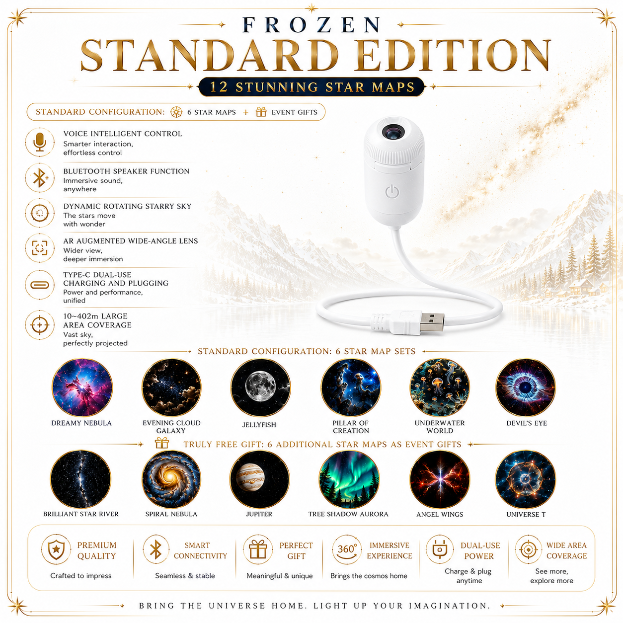 USB Starry Sky Projection Night Light