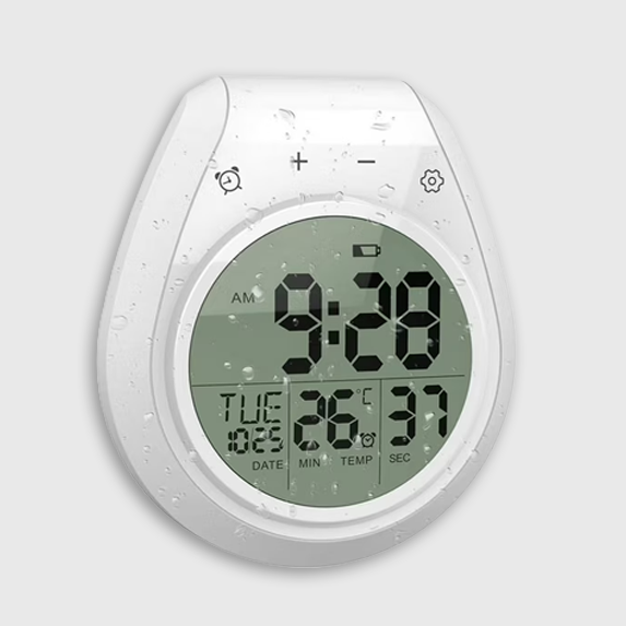 Waterproof Anti-Fog Splash-Proof Wall Clock