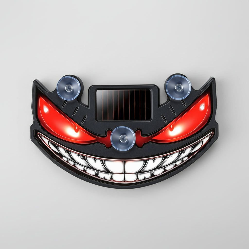 Solar-Powered Devil's Eye Car Light