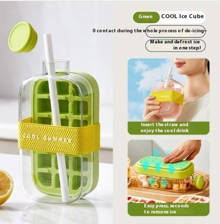 2-IN-1 Ice Cube Bottle & Fruit Infuser