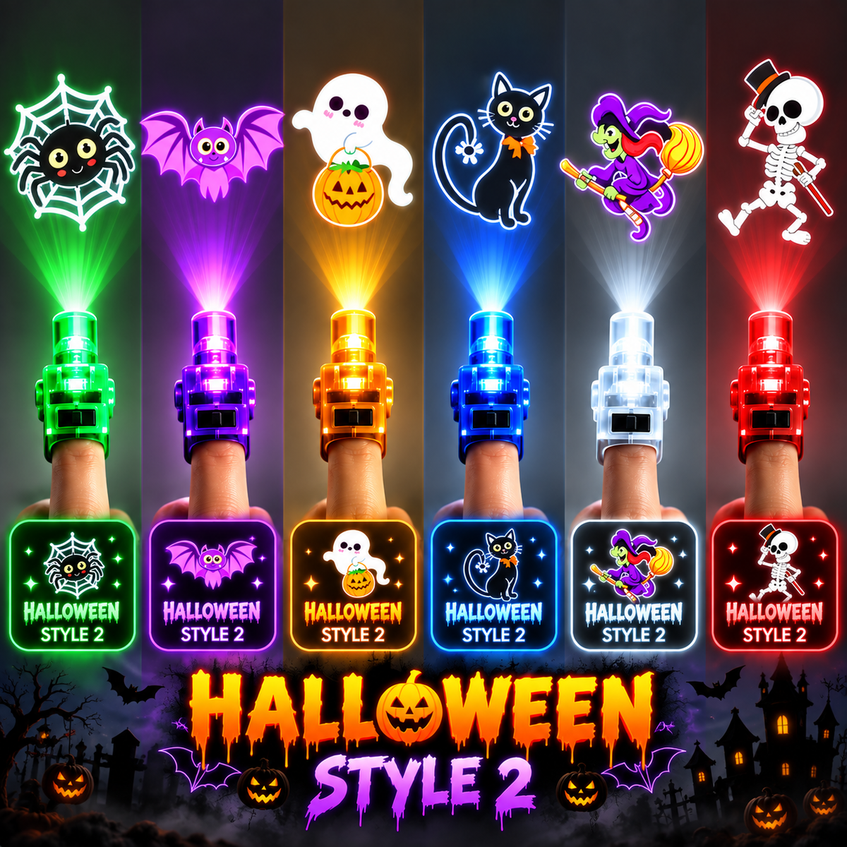 LED Halloween Projection Light