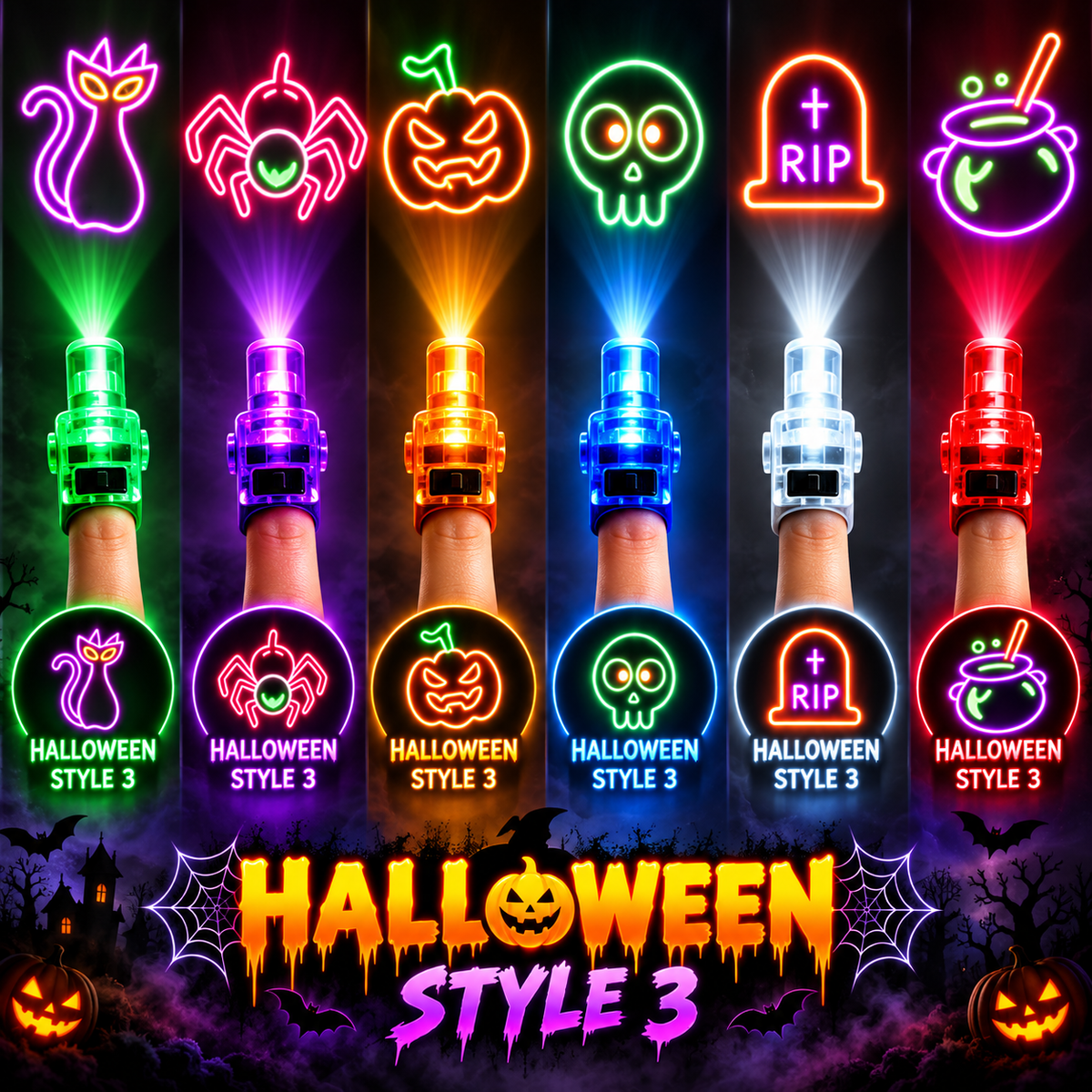 LED Halloween Projection Light