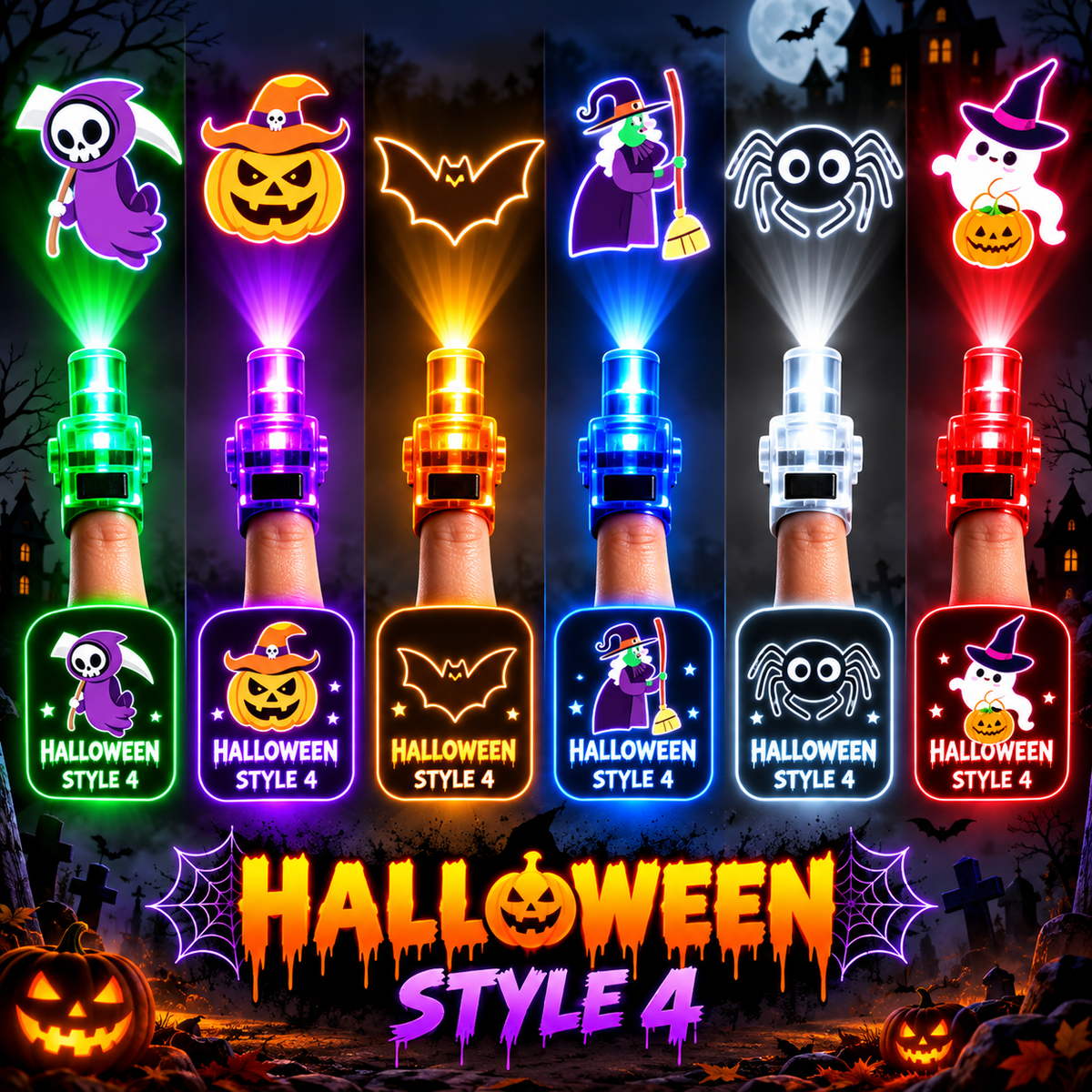 LED Halloween Projection Light