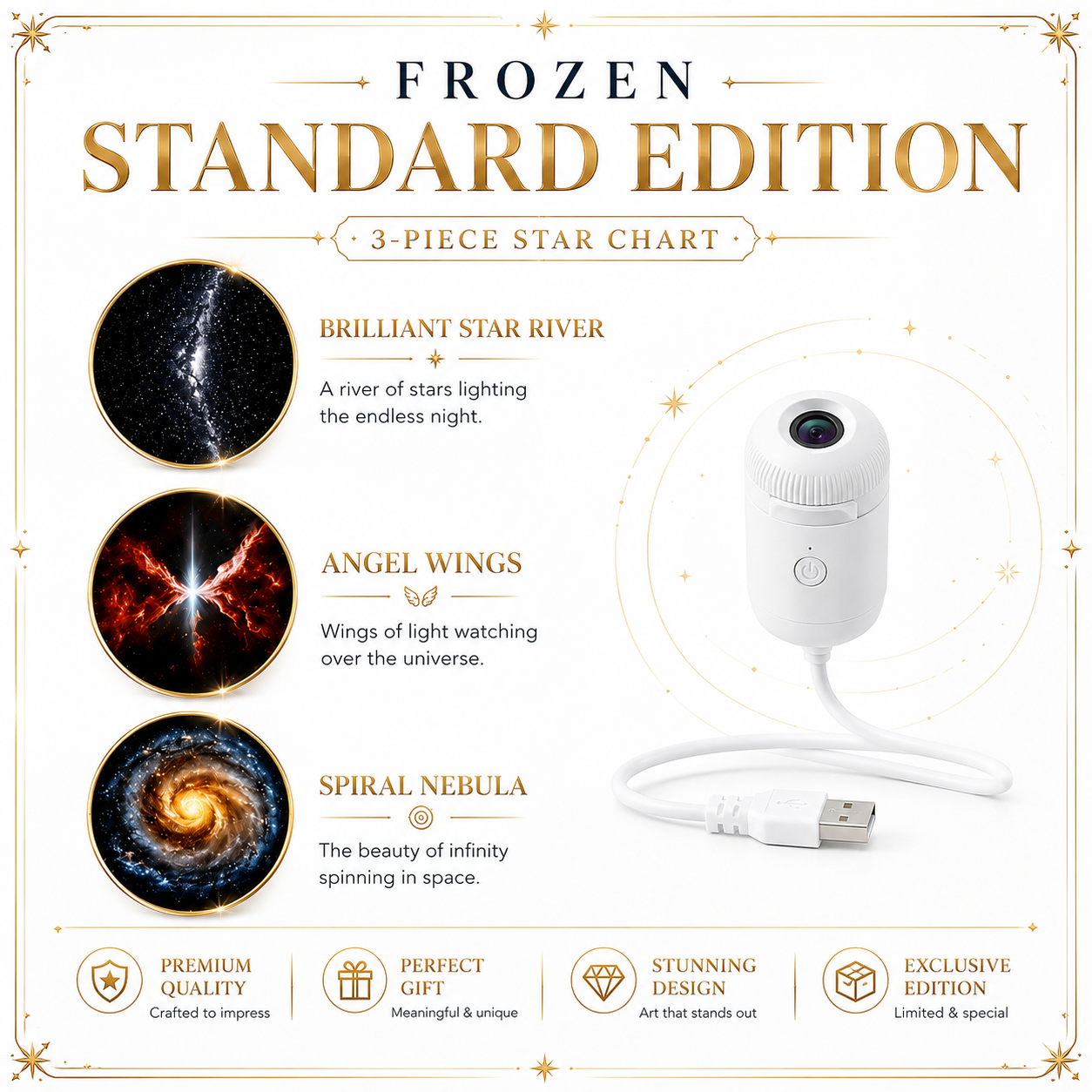 USB Starry Sky Projection Night Light