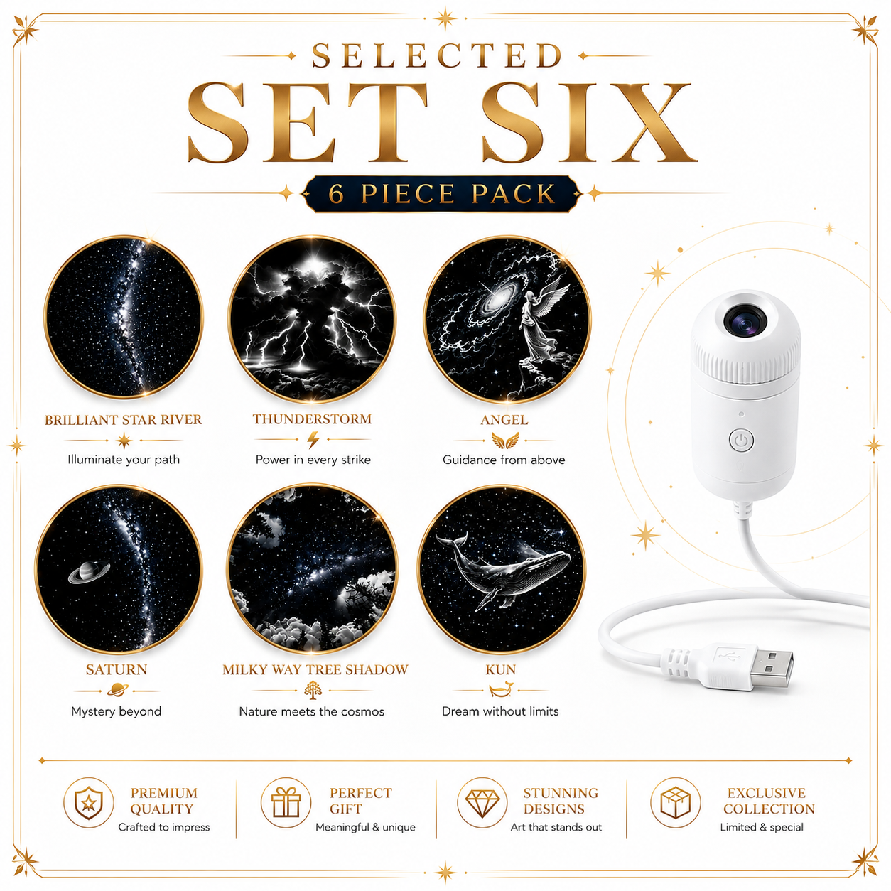USB Starry Sky Projection Night Light