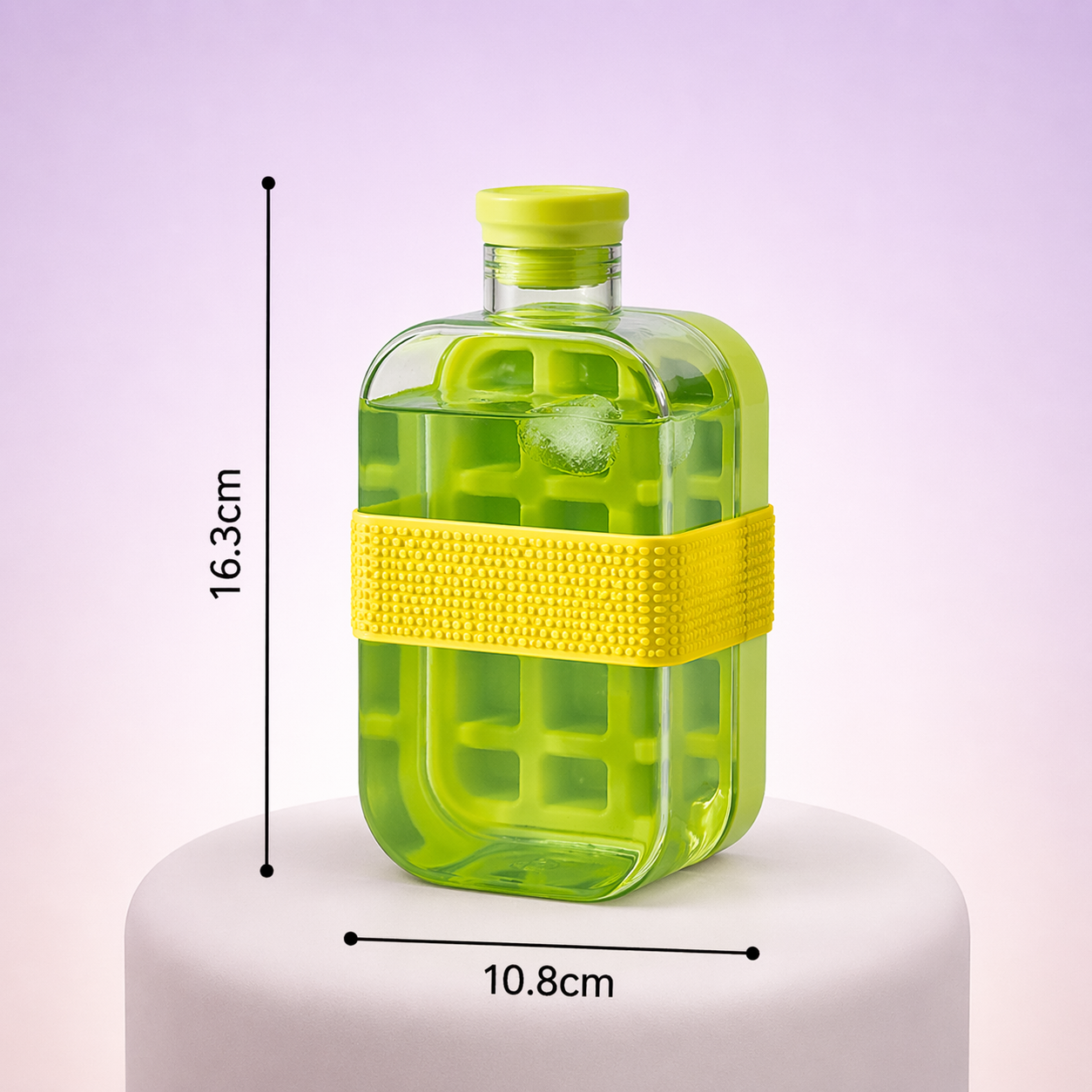 2-IN-1 Ice Cube Bottle & Fruit Infuser
