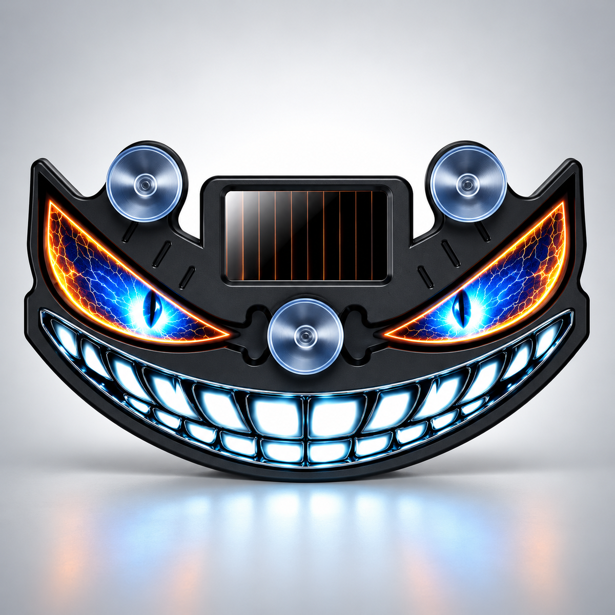 Solar-Powered Devil's Eye Car Light