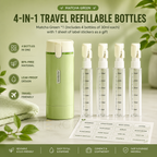 4-in-1 Leakproof Travel Dispenser Bottles