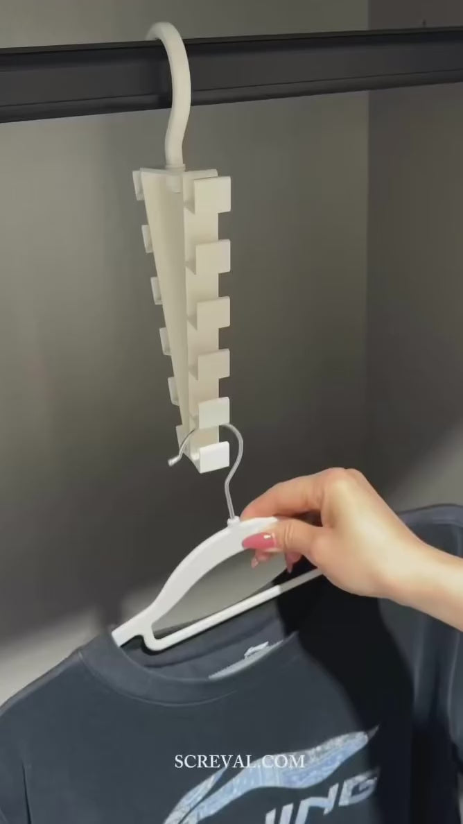 V-shaped Double-sided Clothes Rack Storage Shelf