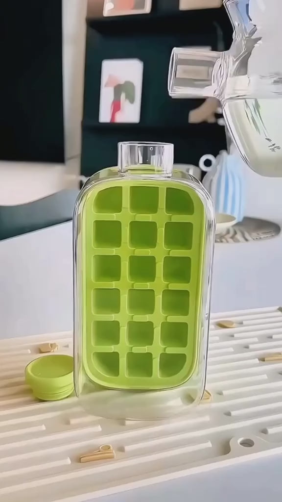 2-IN-1 Ice Cube Bottle & Fruit Infuser